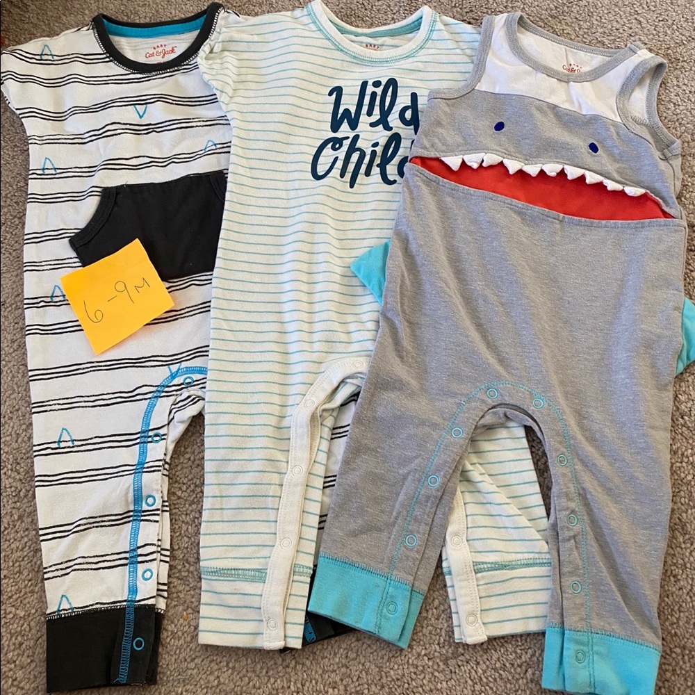 Cat & Jack Baby Summer Rompers/Jumpsuits Lot